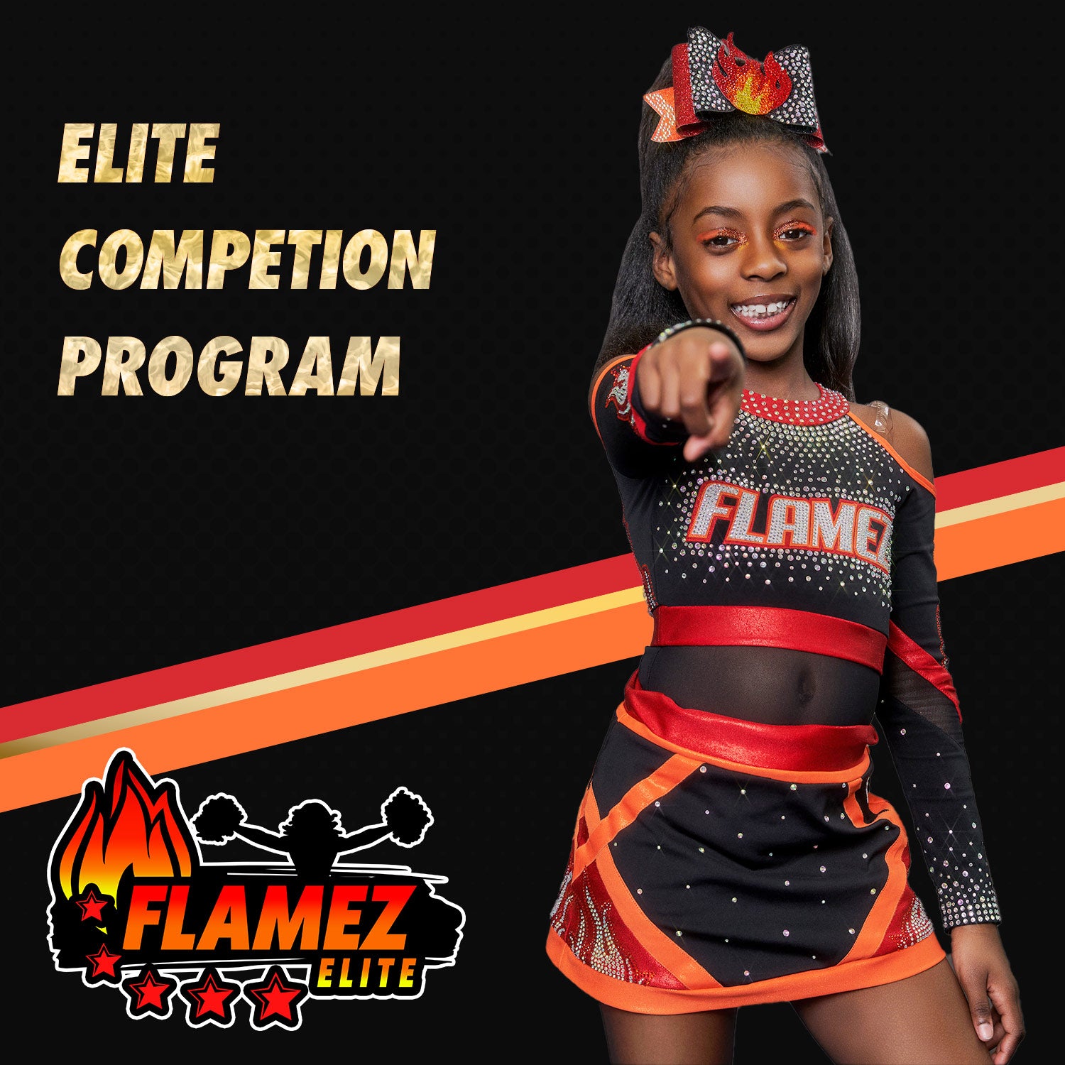 Flamez Elite Inc Elite cheer competition program registration