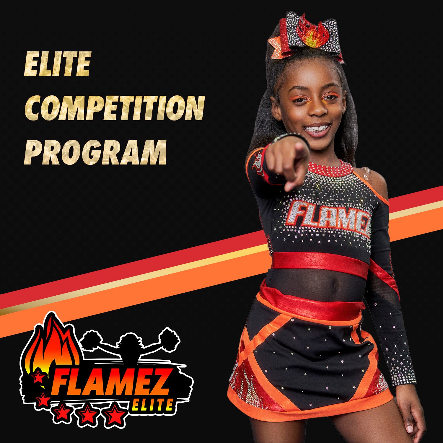 Flamez Elite Inc Elite cheer competition program registration